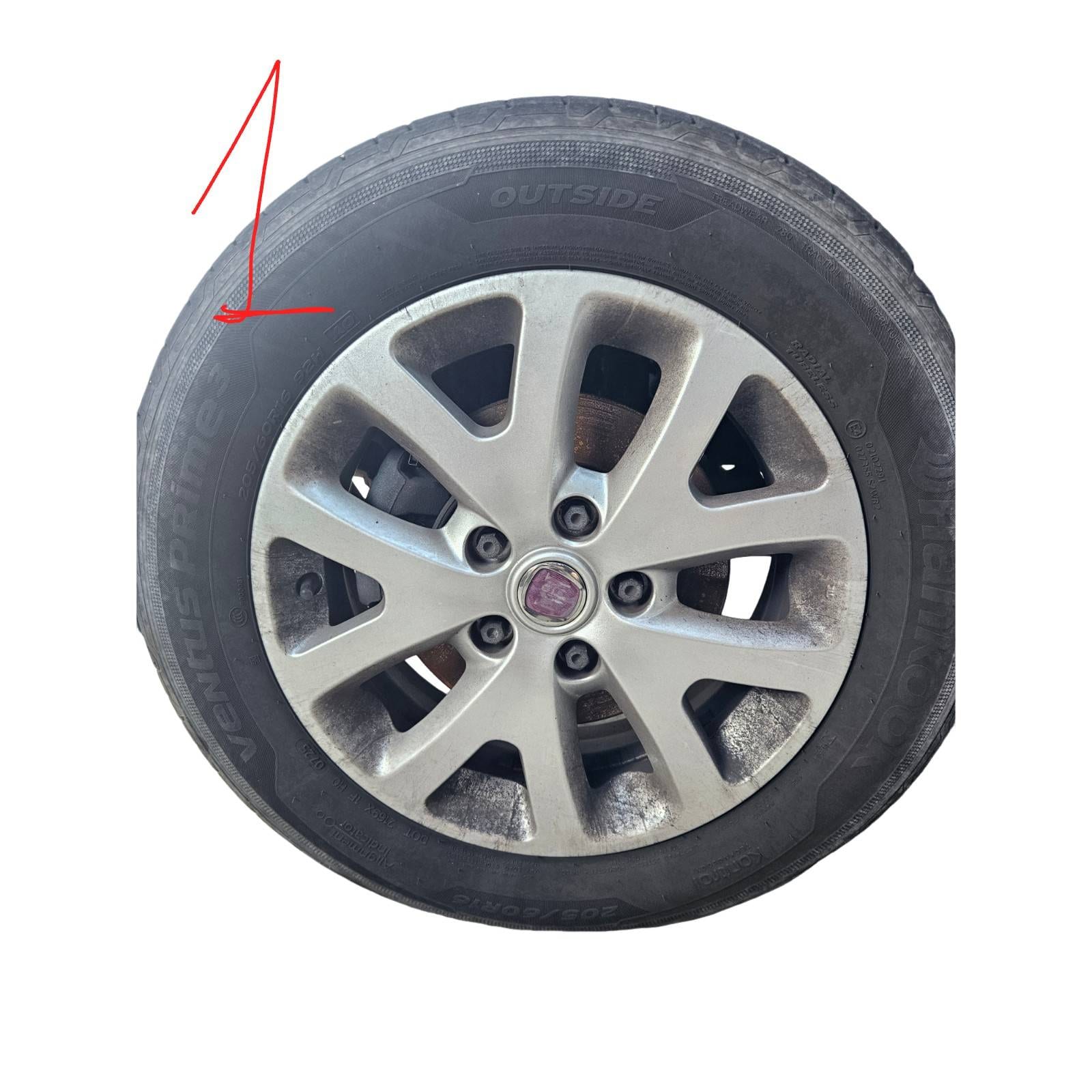 4 Cerchi Con Gomme Fiat SEDICI (3B) (02/06>11/11<) Usato