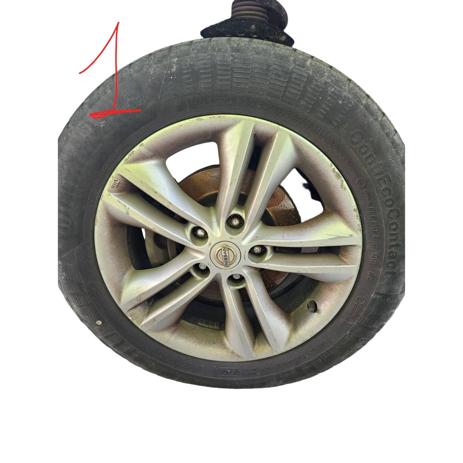 4 Cerchi Con Gomme Nissan QASHQAI (J10E/JJ10E) (09/10>09/14<) D0300BR06A D0300BR06A Usato