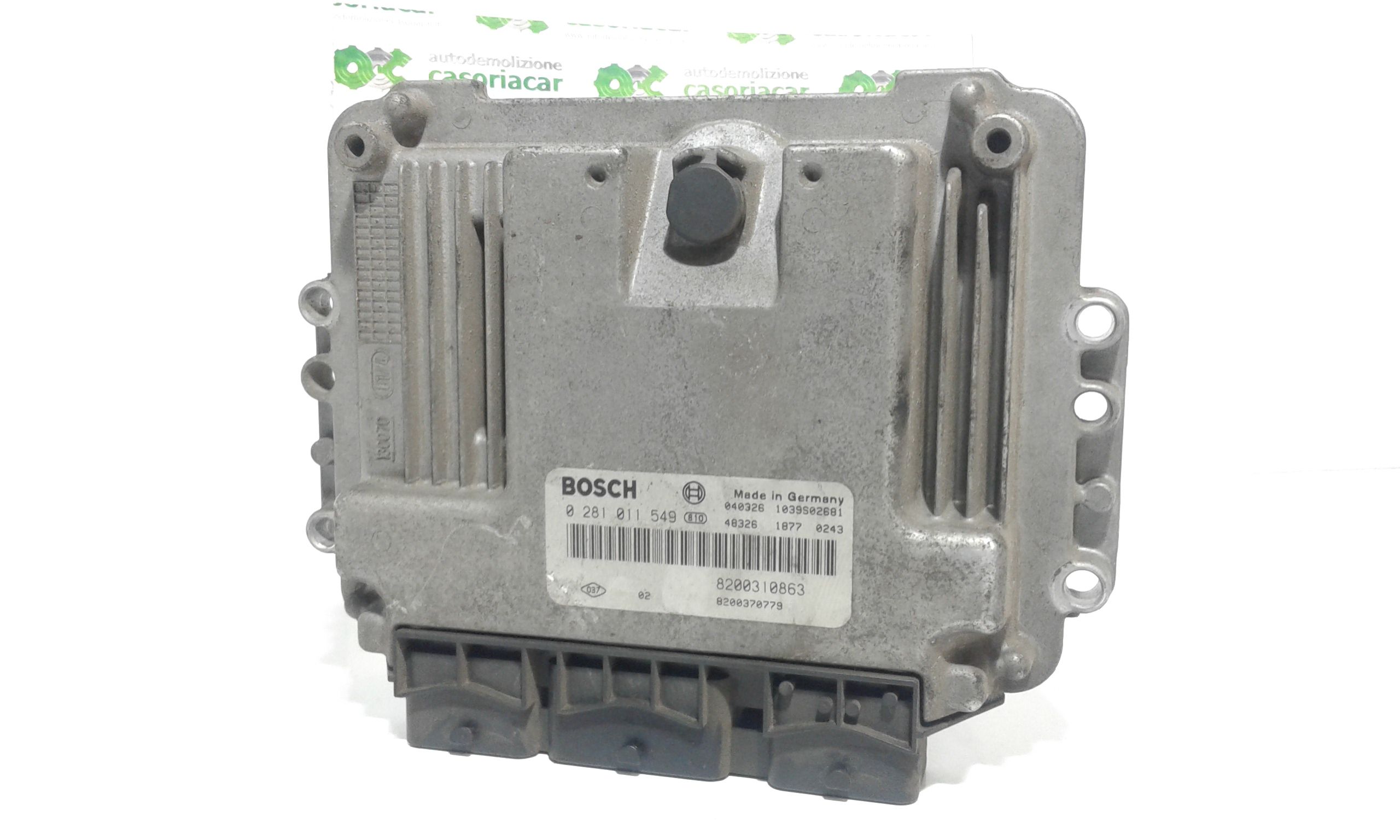 Centralina Iniezione (Bosch) 8200321263 0281011549 Usato
