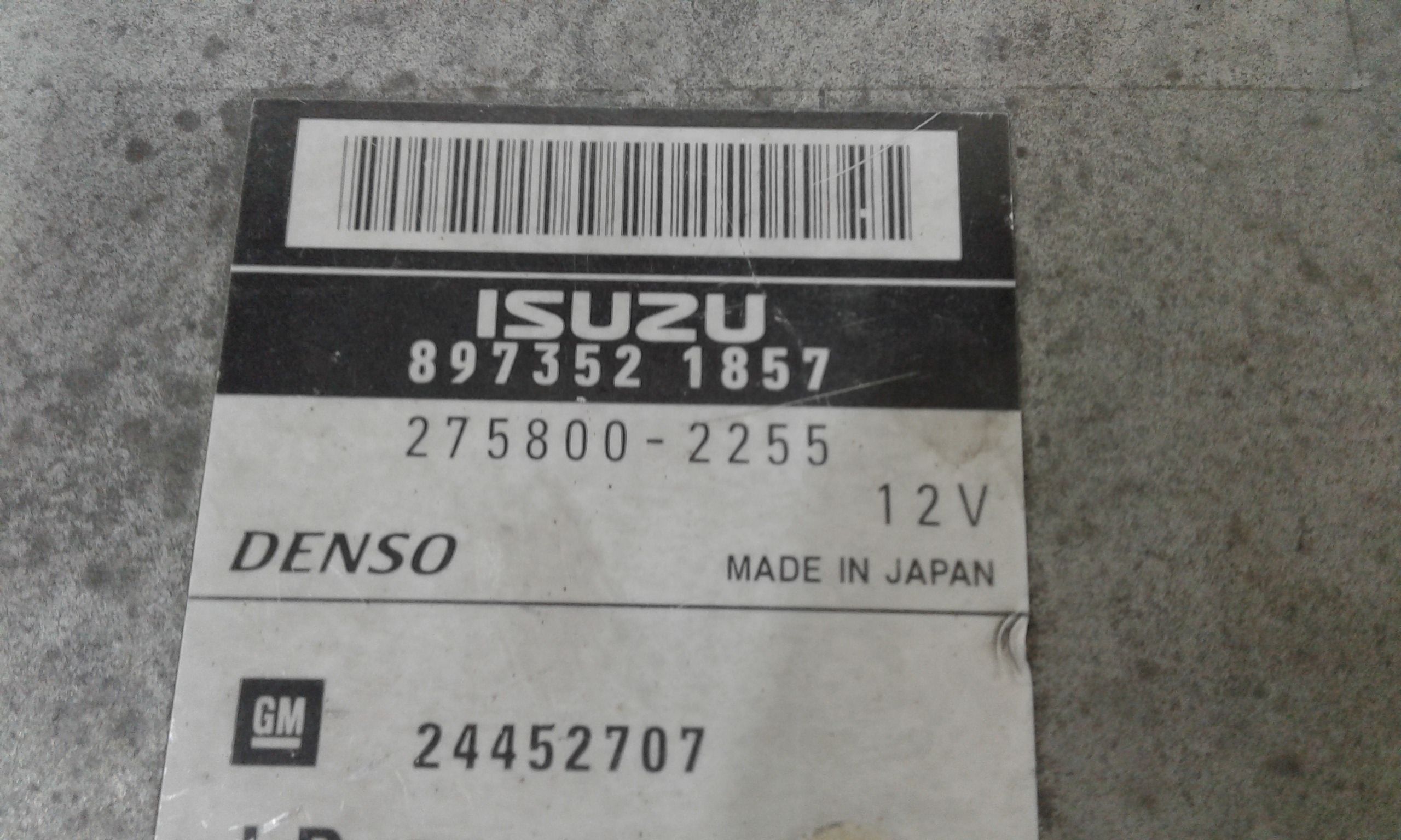 Centralina Iniezione (Isuzu Denso Gm) Usato