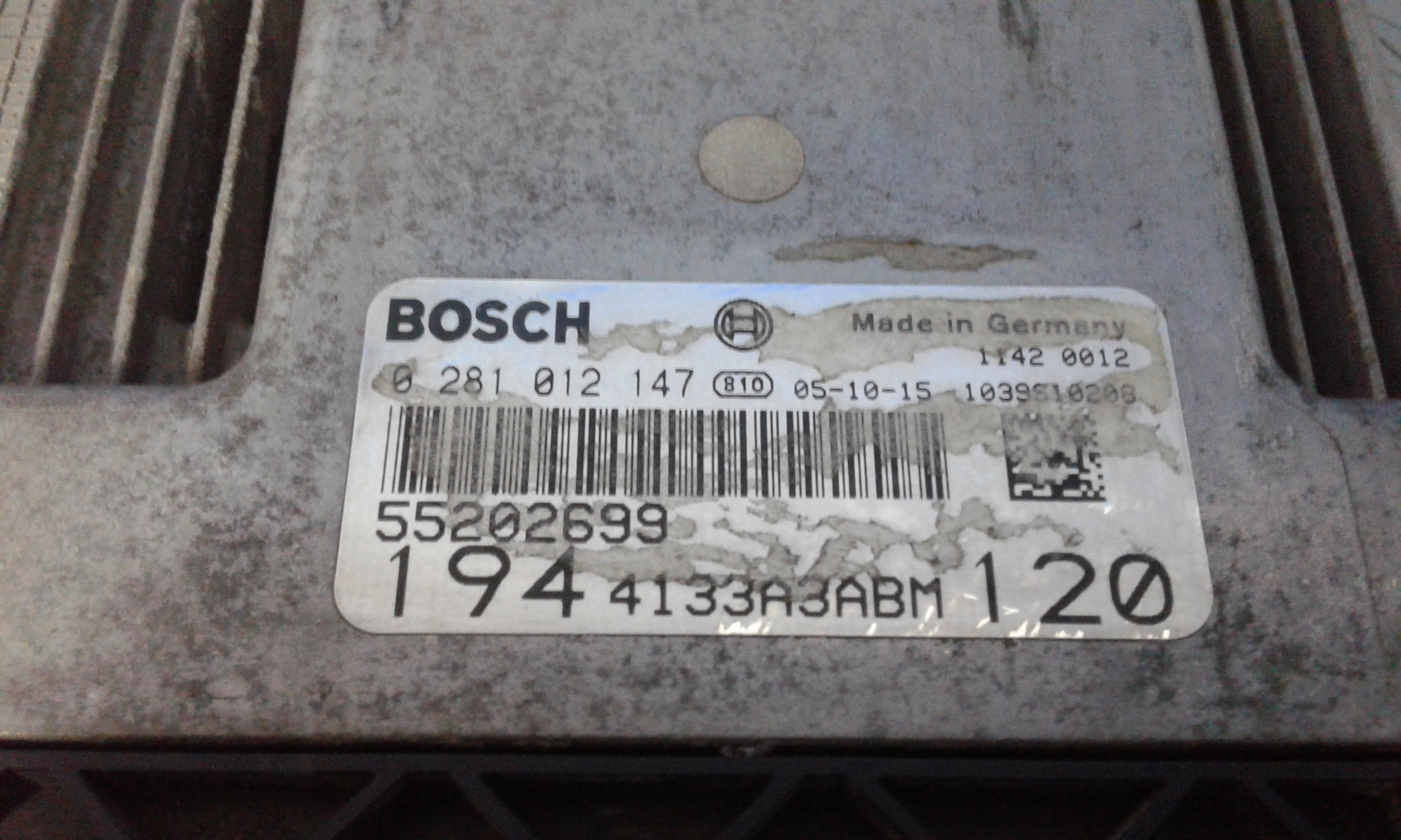 Centralina Iniezione (Bosch) 55208373 0 281 012 147 Usato
