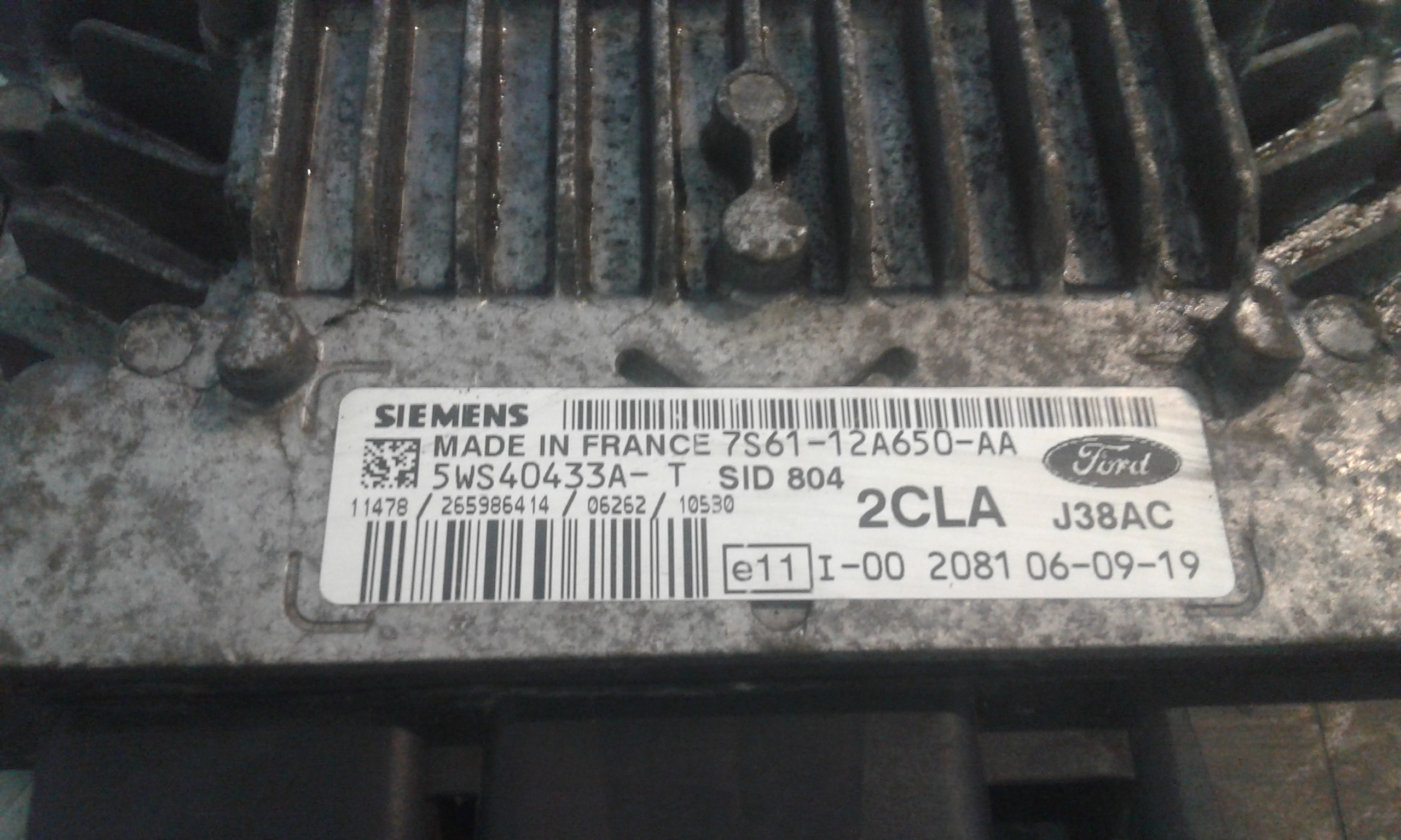 Centralina Iniezione (Siemens Ford Siemens Vdo) 1360194 5WS40433A-T Usato