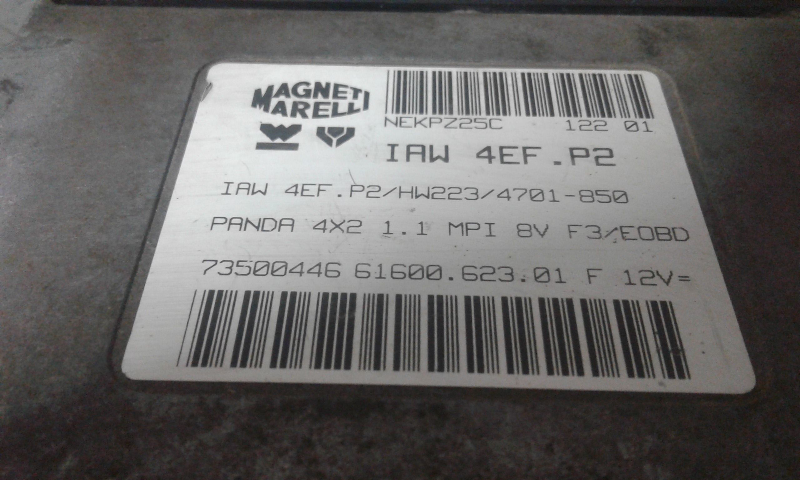 Centralina Iniezione (Magneti Marelli) 61600.623.01 Usato