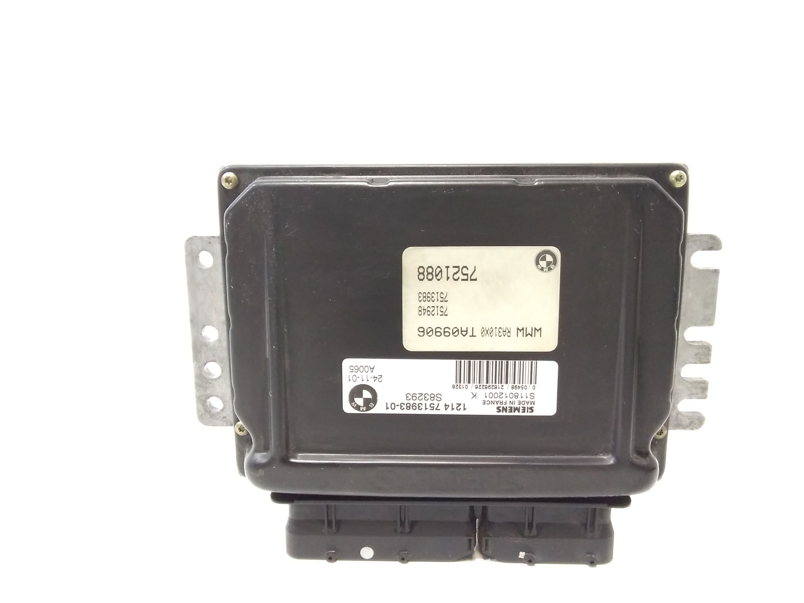 Centralina Iniezione (Siemens Bmw) 12147557395 S118012001 K Usato