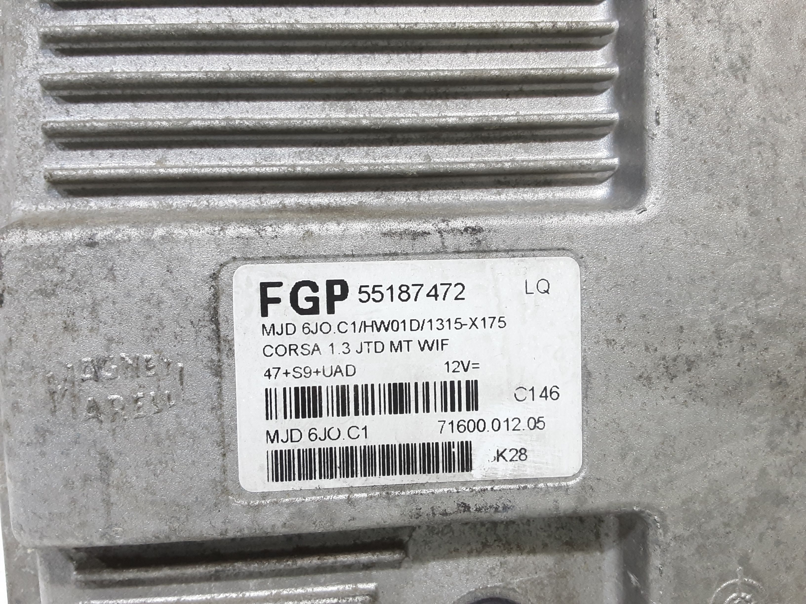 Centralina Iniezione (Fgp Magneti Marelli) 55195528 71600.012.05 Usato