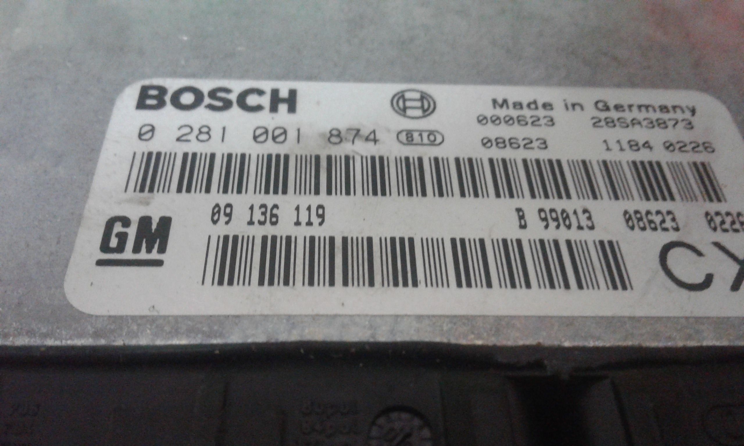 Centralina Iniezione (Bosch Gm) 90512130 0 281 001 874 Usato