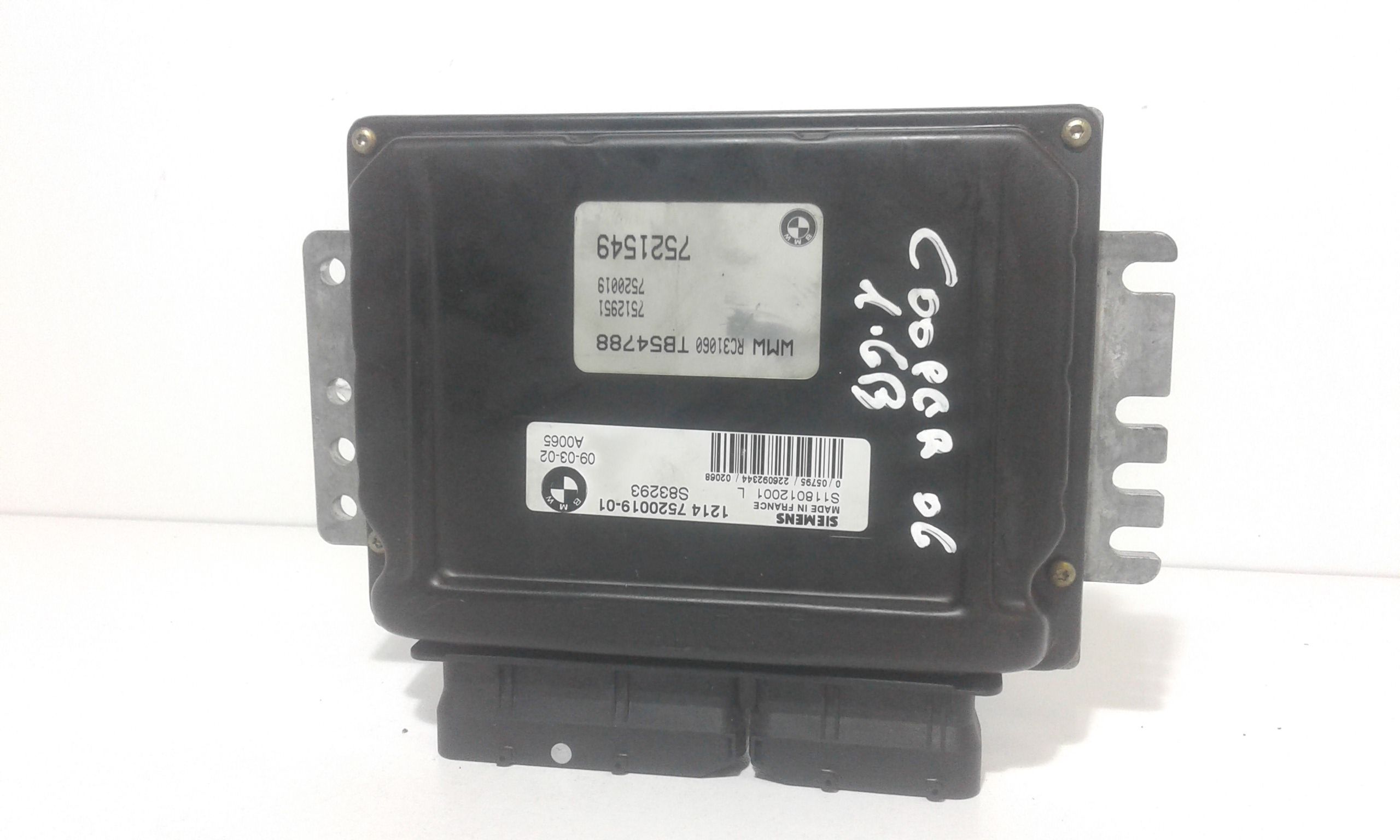 Centralina Iniezione (Siemens Bmw Siemens) 12147557395 S118012001 L Usato