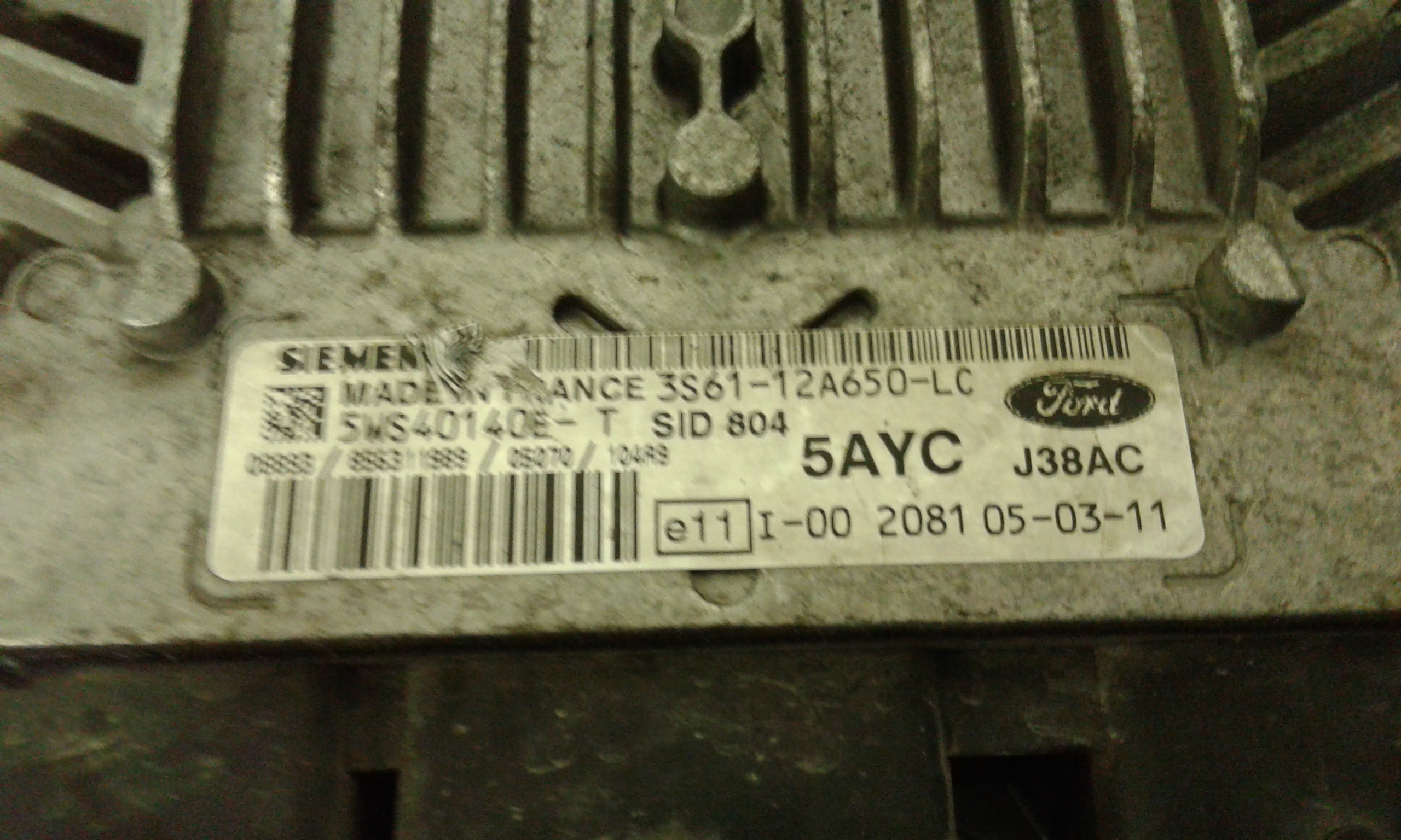 Centralina Iniezione (Siemens Ford Siemens) 1363938 J38AC Usato