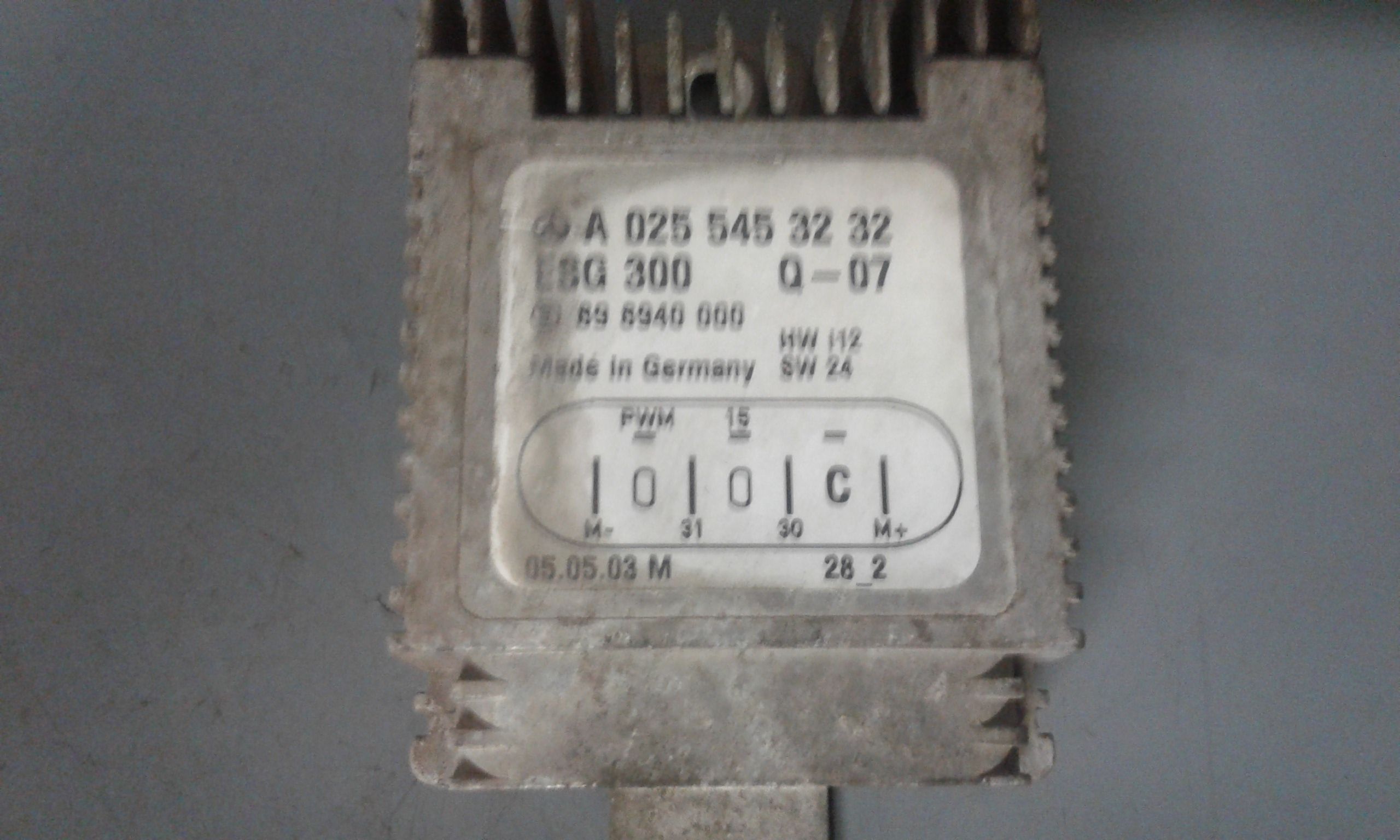 Relè elettroventola radiatore, Resistenza elettroventola radiatore - Immagine 1 di 3