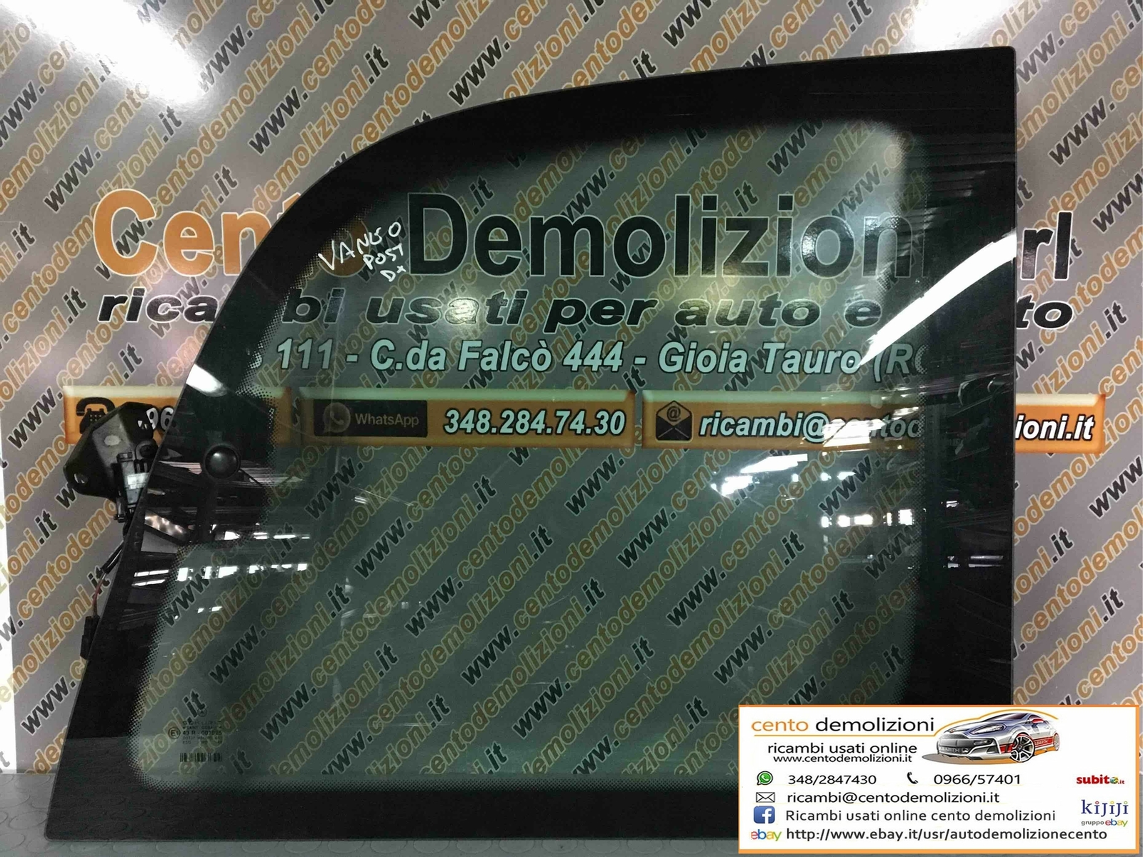 Scendente atermico porta post. Destro - Immagine 1 di 1