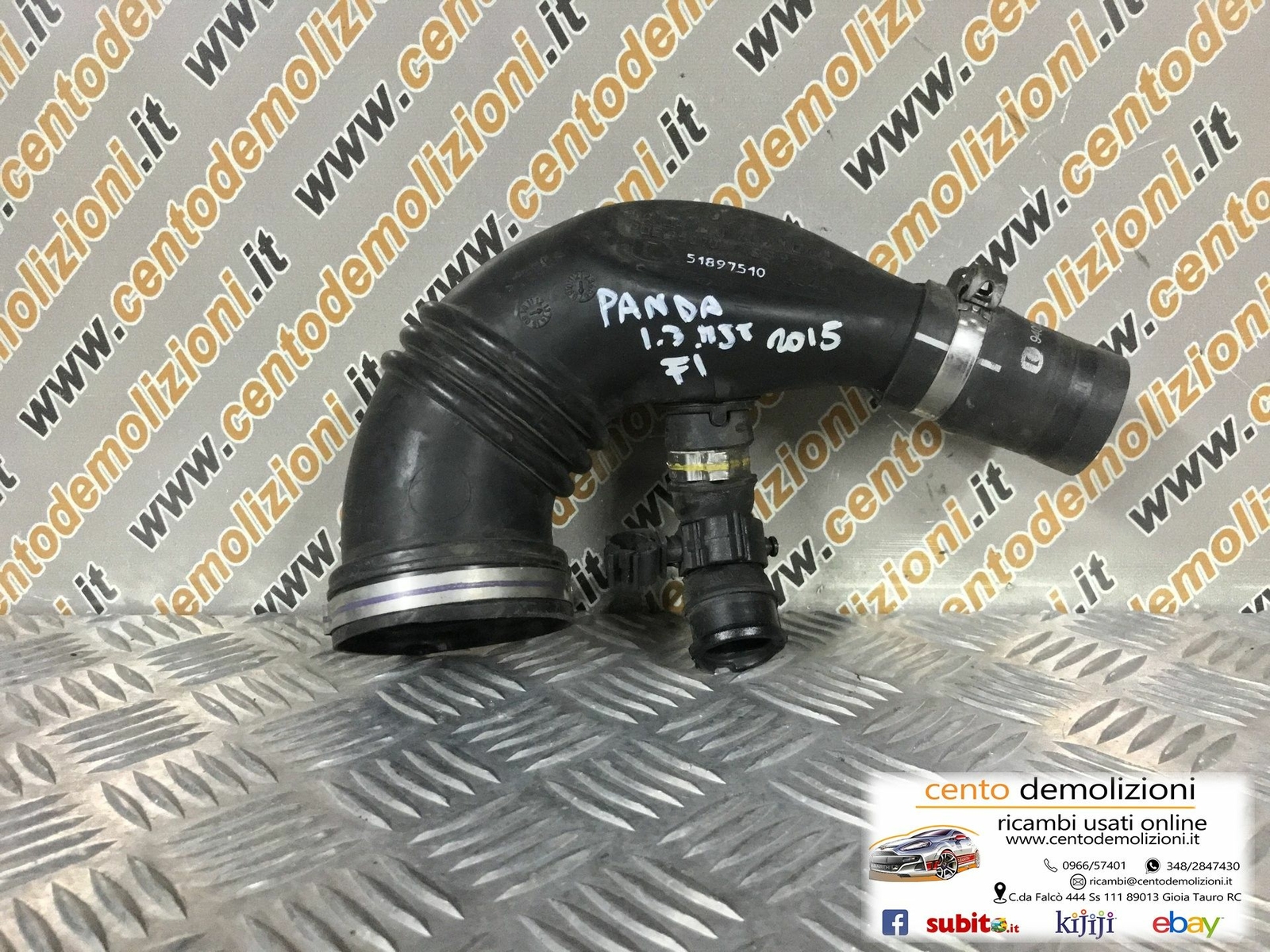 Tubo aria entrata turbo - Immagine 1 di 2