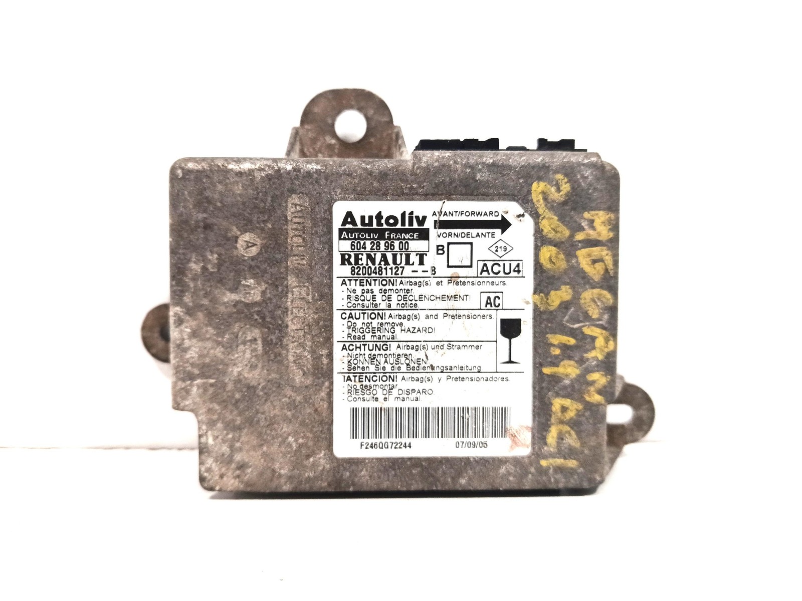Centralina Comando Airbag 8200481127 Usato
