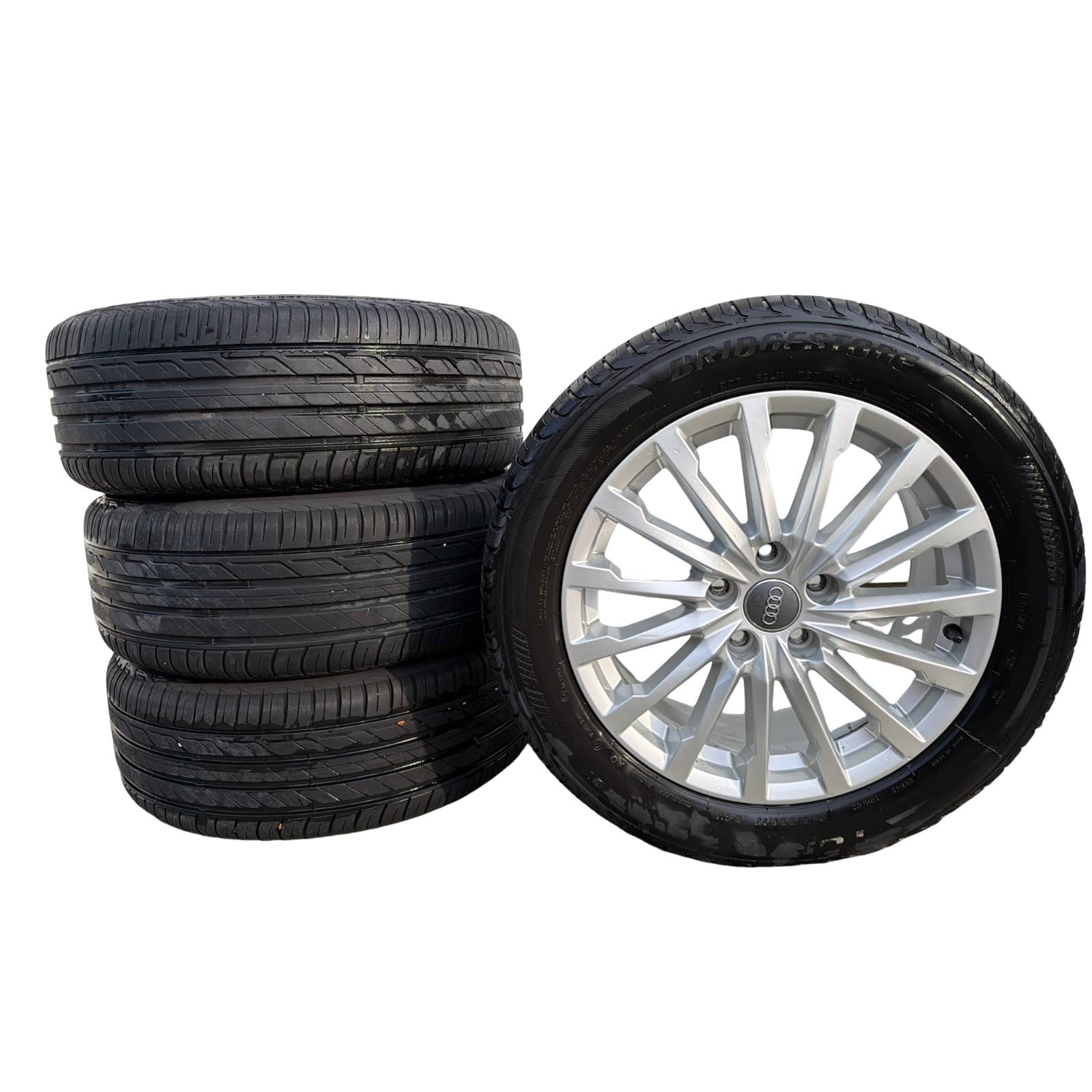 4 Cerchi In Lega (Bridgestone Audi) 81A6010258Z8 81A 601 025 A Usato