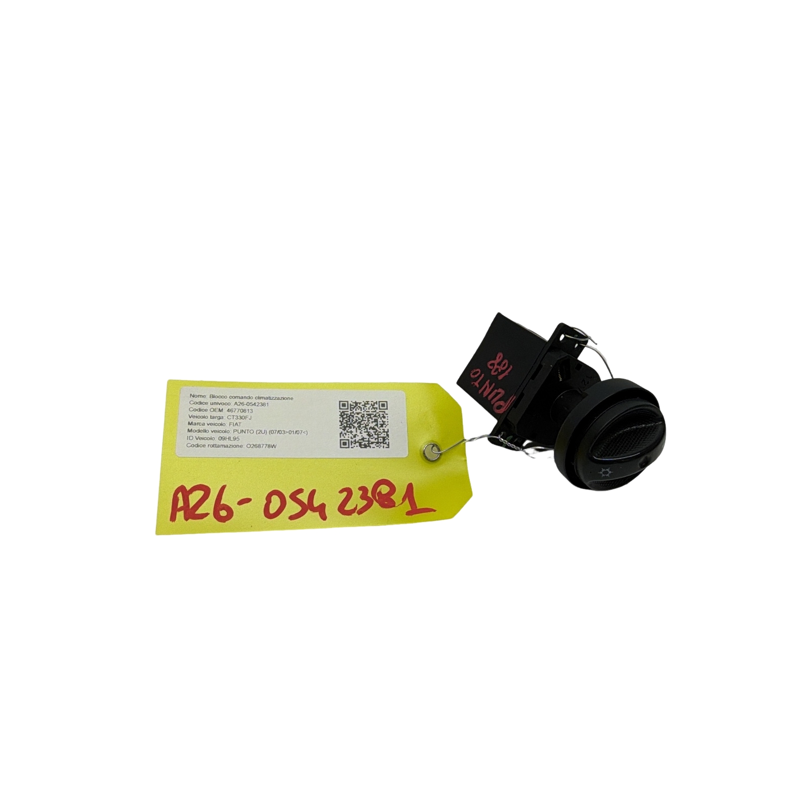 Blocco Comando Climatizzazione (Magneti Marelli) 46770813 Usato