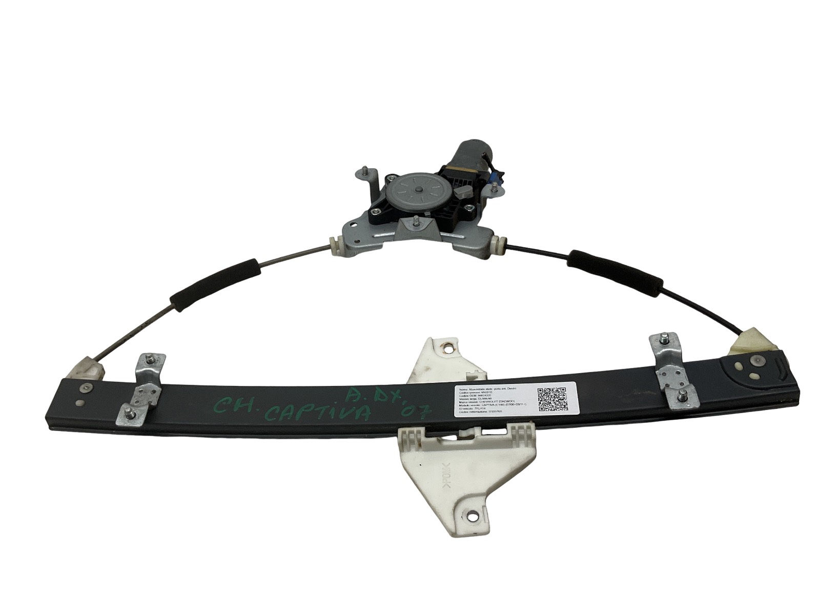 Alzacristallo Elettr. Porta Ant. Destro (Chevrolet Dongyang) 96624333 Usato