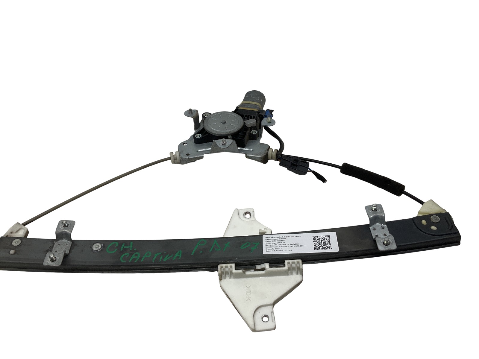 Alzacristallo Elettr. Porta Post. Destro (Chevrolet Dongyang) 96624335 Usato