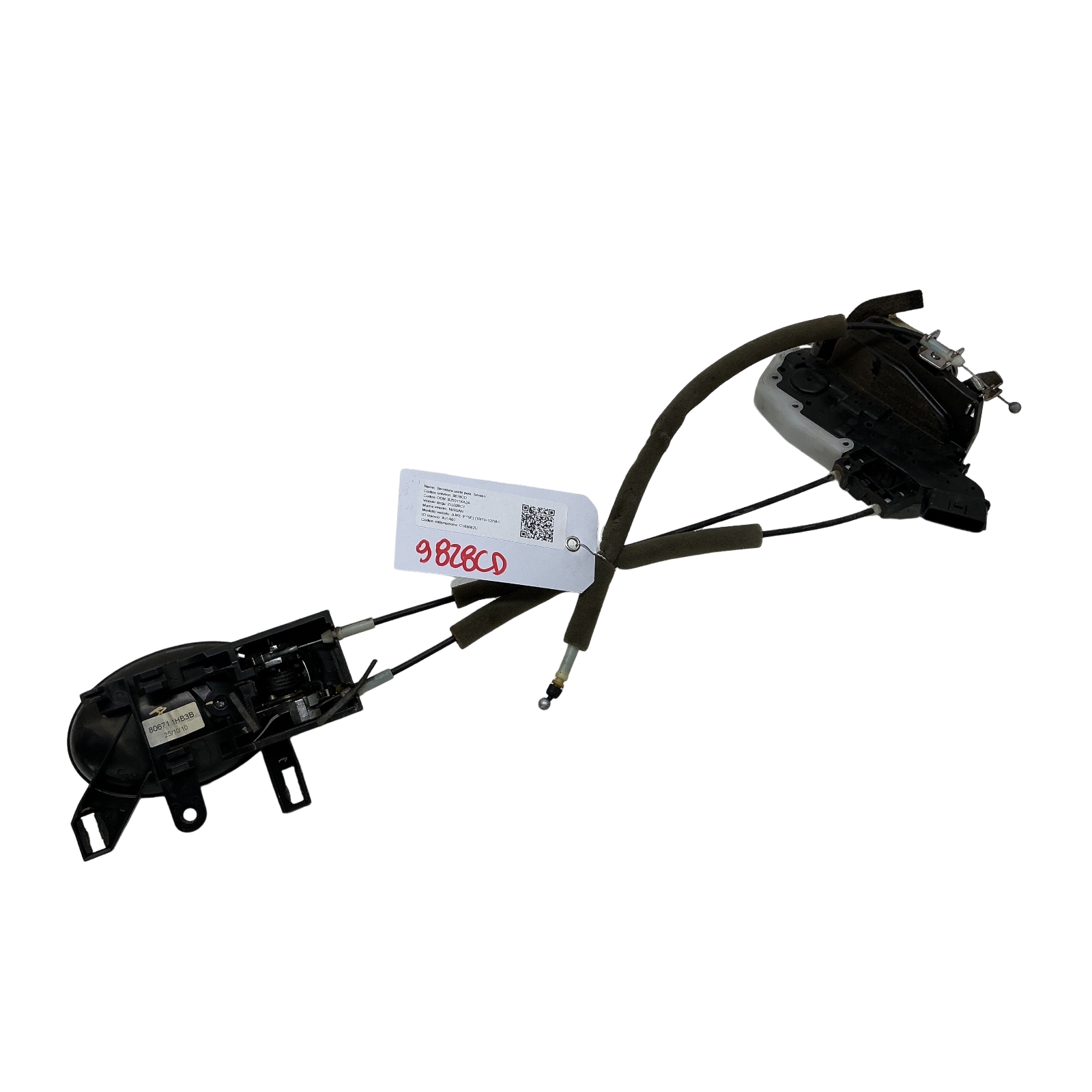 Serratura Porta Post. Sinistro (Nissan) 825011KA2A 806711HB3B Usato
