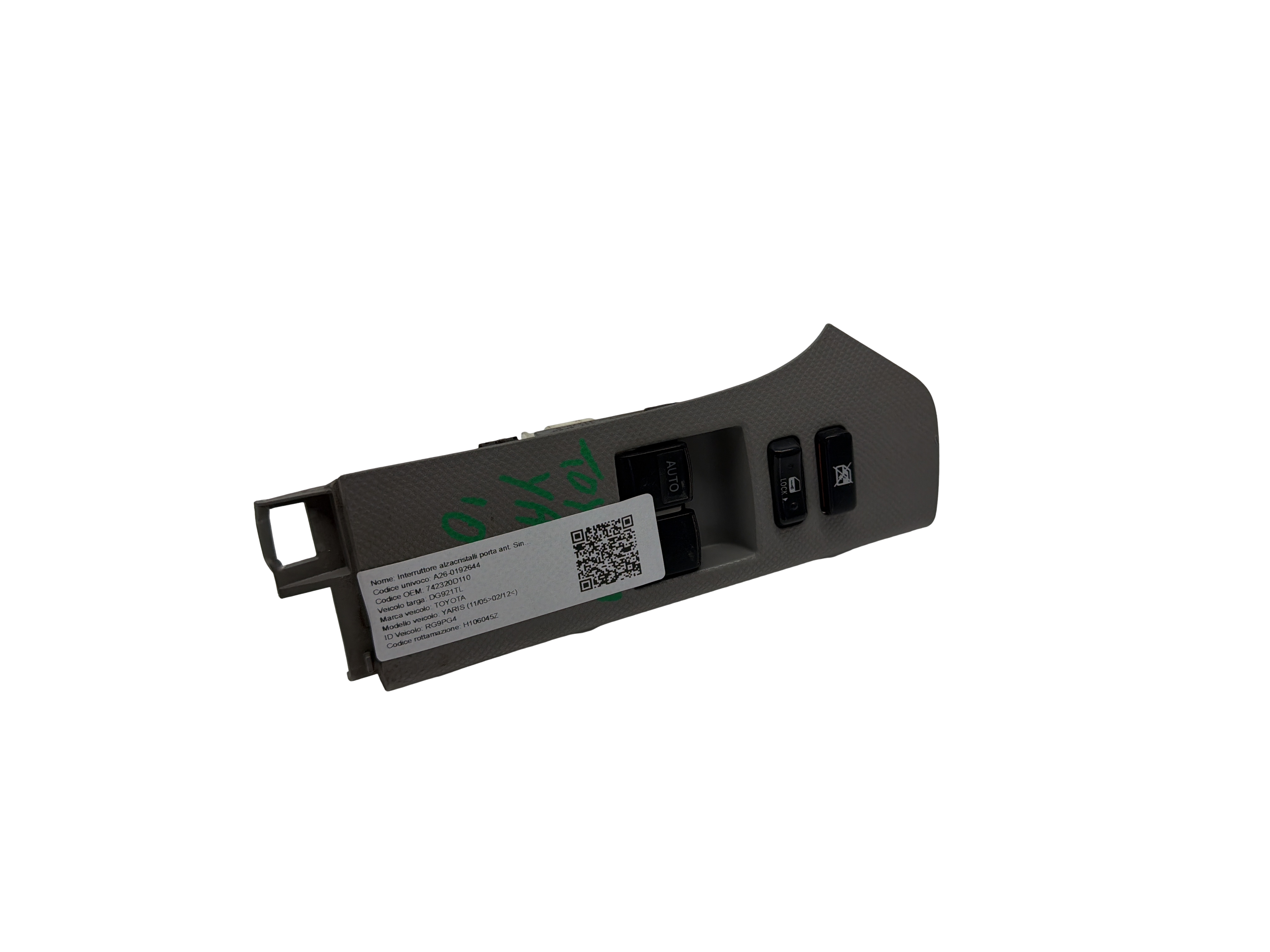 Interruttore Alzacristalli Porta Ant. Sinistro 742320D110 Usato