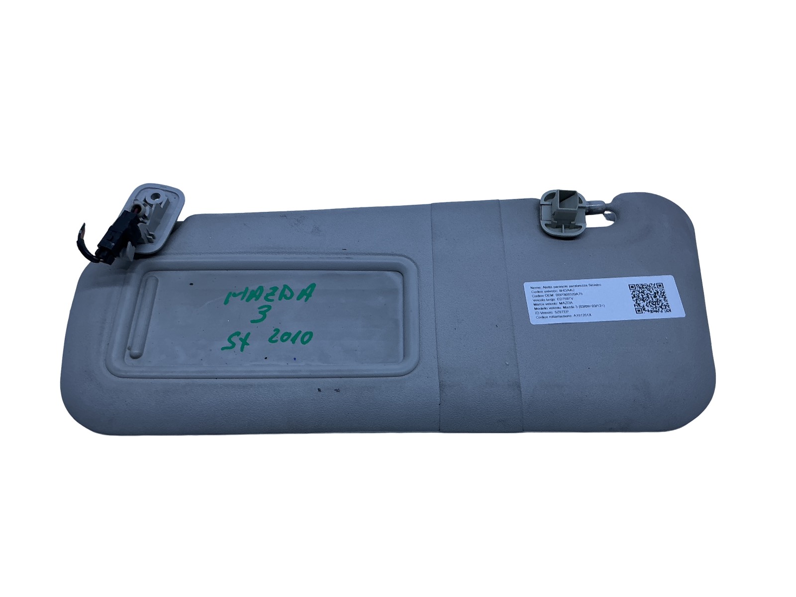 Aletta Parasole Parabrezza Sinistro BBP369320A75 BCM469320A75 Usato