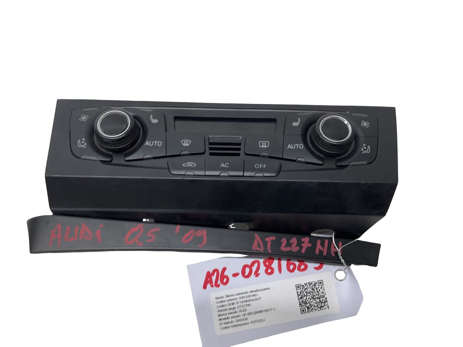 Blocco Comando Climatizzazione (Continental) 8T1820043AJXZF 8T1 820 043 AC Usato