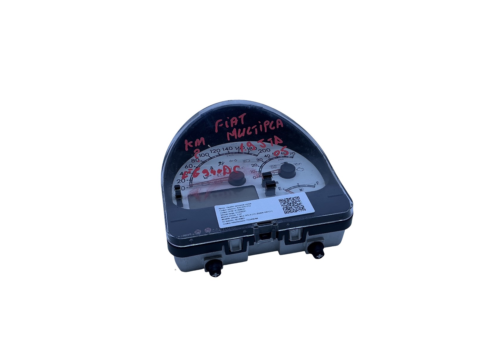 Quadro Strumenti Compl. (Vdo Fiat) 81269032 C486 Usato