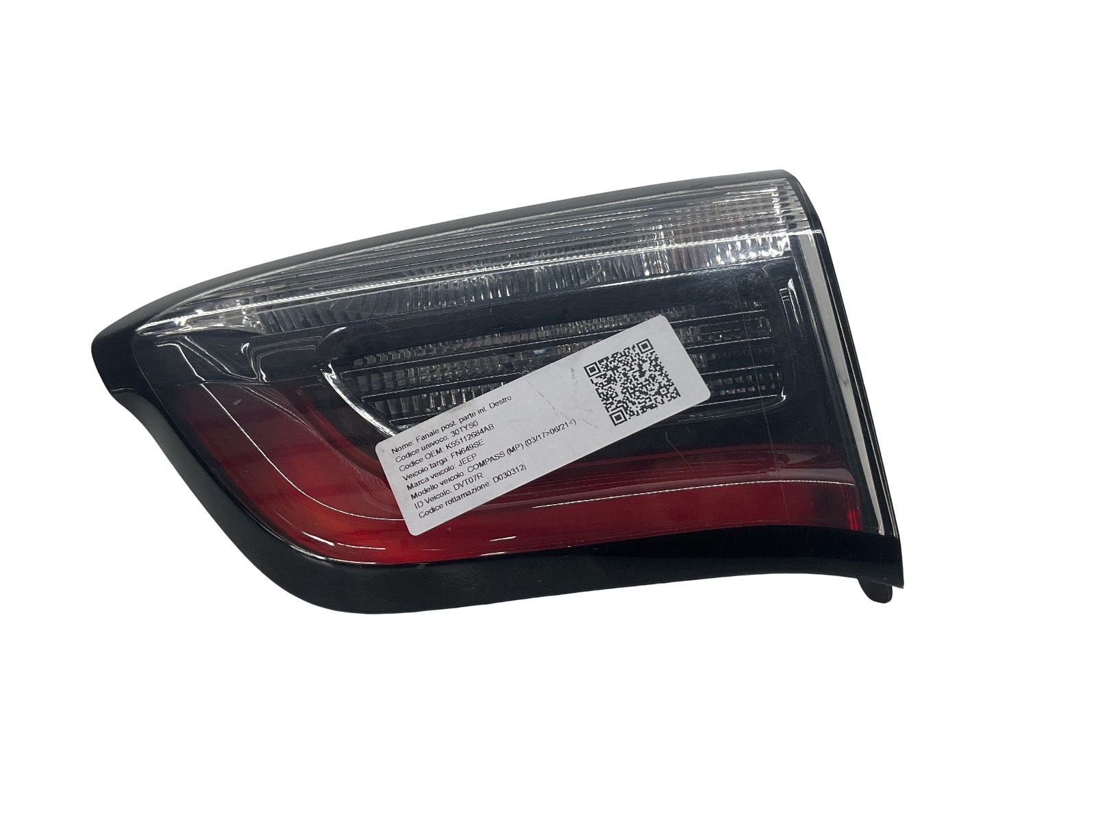 Fanale Post. Parte Int. Destro K55112684AB K68517558AA Usato