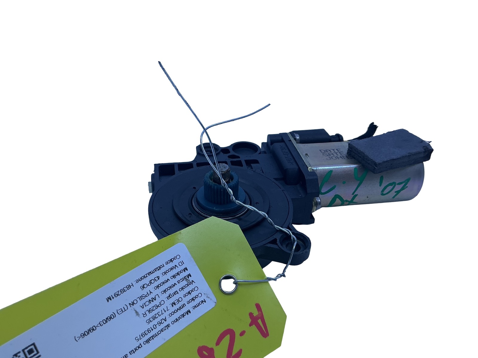Motorino Alzacristallo Porta Ant. Destro (Johnson Gate Lames) 71732835 Usato