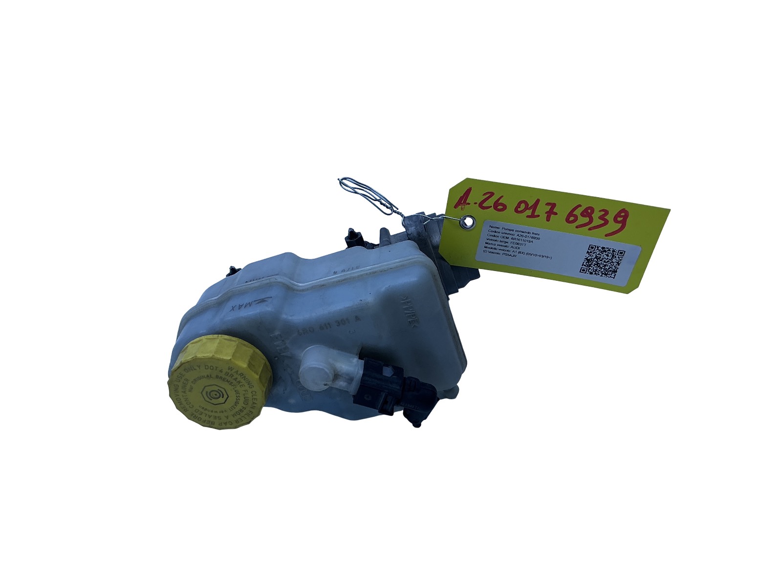 Pompa Comando Freni (Fte Vw Volkswagen) 6R1611019A 6R1611019B Usato
