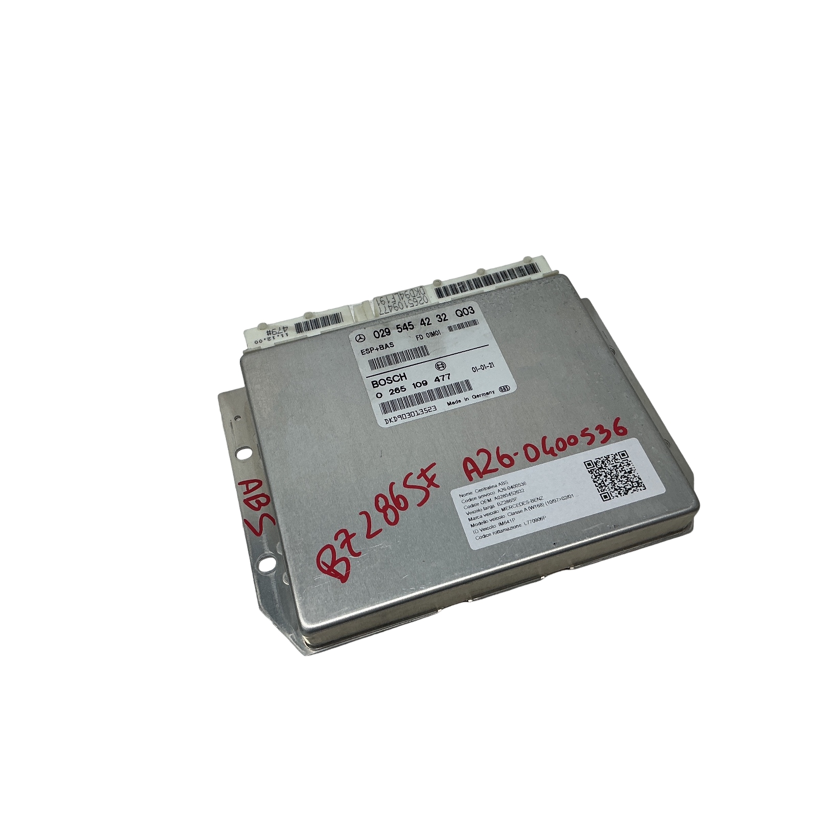 Centralina Abs (Bosch) A0285452632 0 265 109 477 Usato