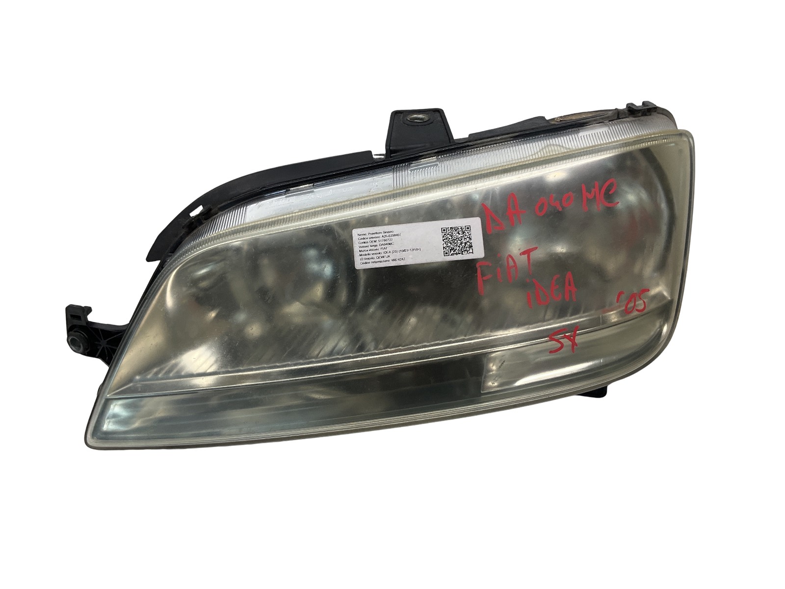 Proiettore Sinistro (Fiat Al) 51780722 Usato