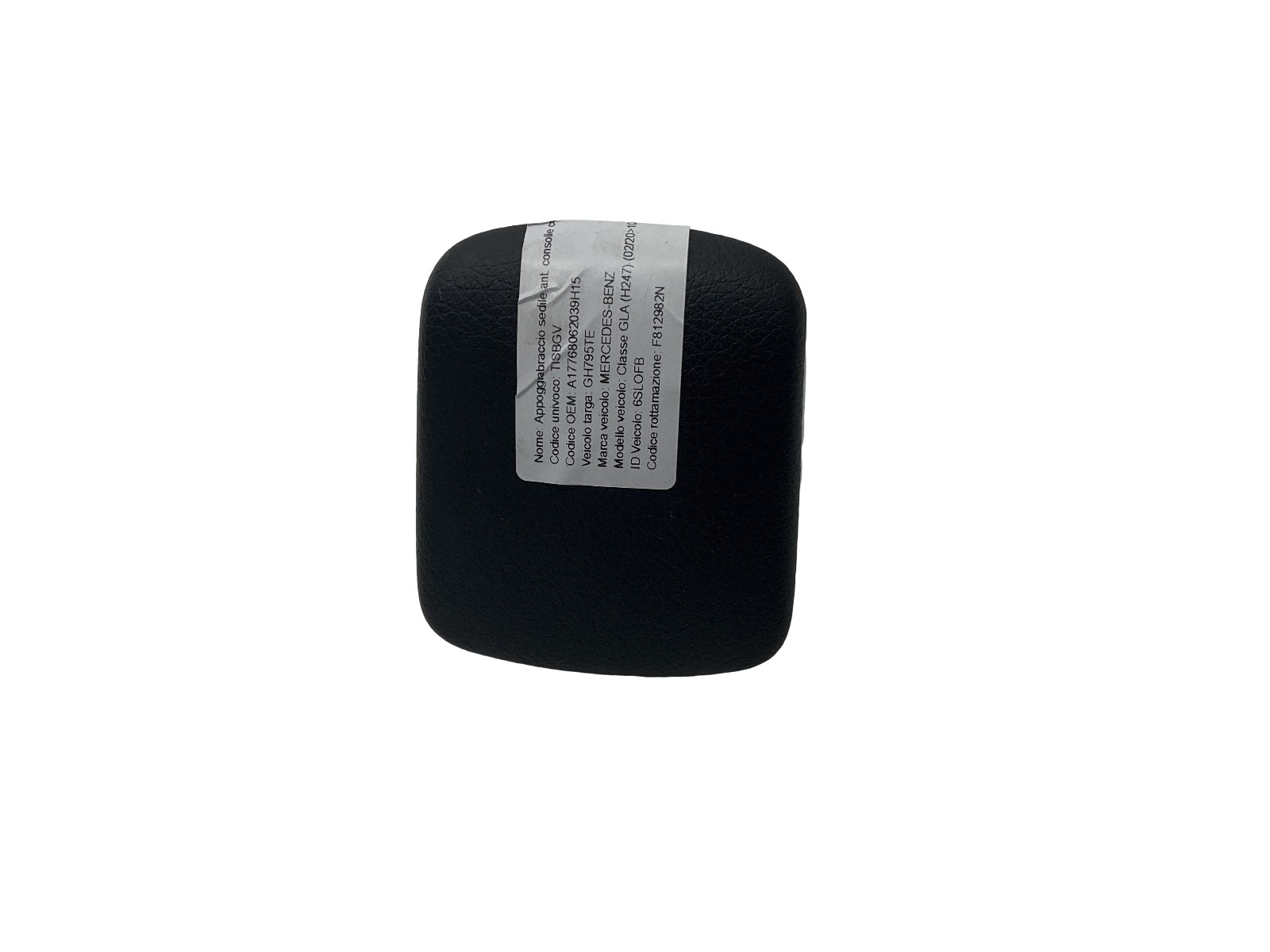 Appoggiabraccio Sedile Ant. Consolle Centr. (Mercedes-benz) A17768062039H15 A17768066037C70 Usato