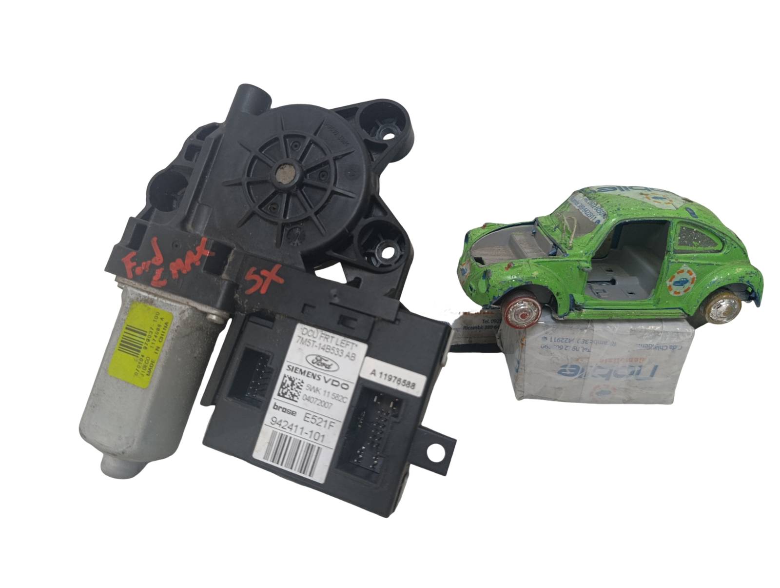 Motorino Alzacristallo Porta Ant. Sinistro (Siemens Vdo Ford Brose Jideco) 7m5t14b533ab 5WK 11 582C Usato