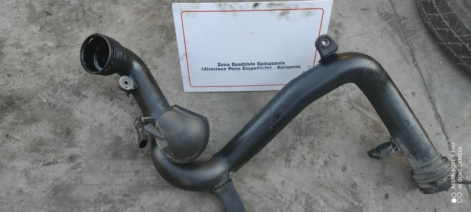 tubo aspirazione intercooler con sensore - Immagine 1 di 3