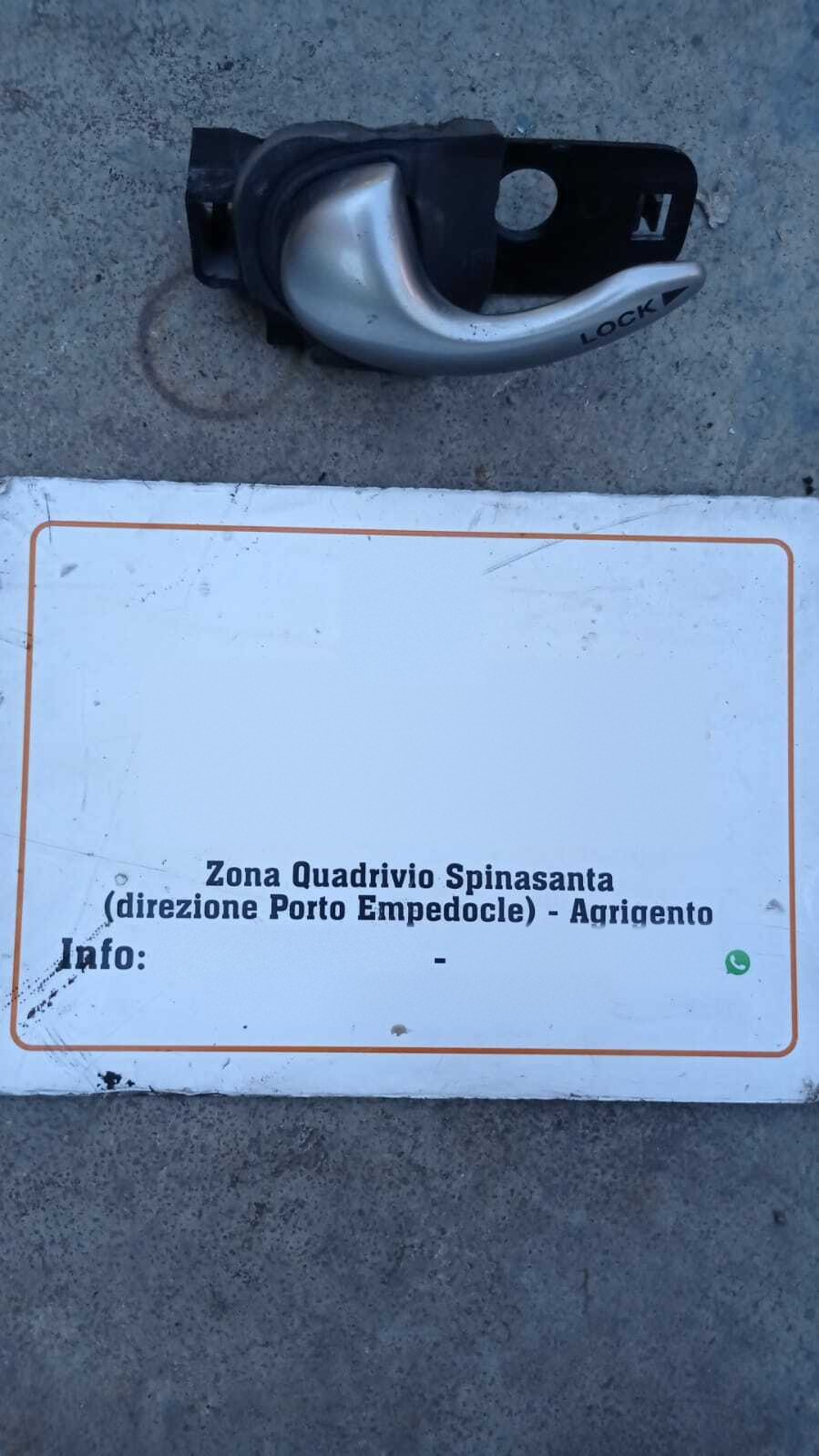 maniglia interna anteriore sinistro - Immagine 1 di 1