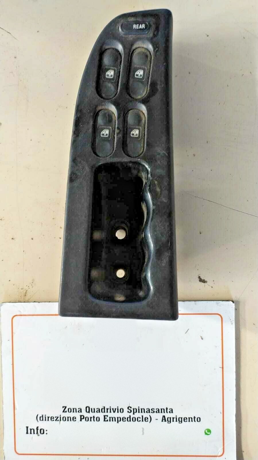 Interruttore alzacristalli porta ant. Sinistro - Immagine 1 di 2