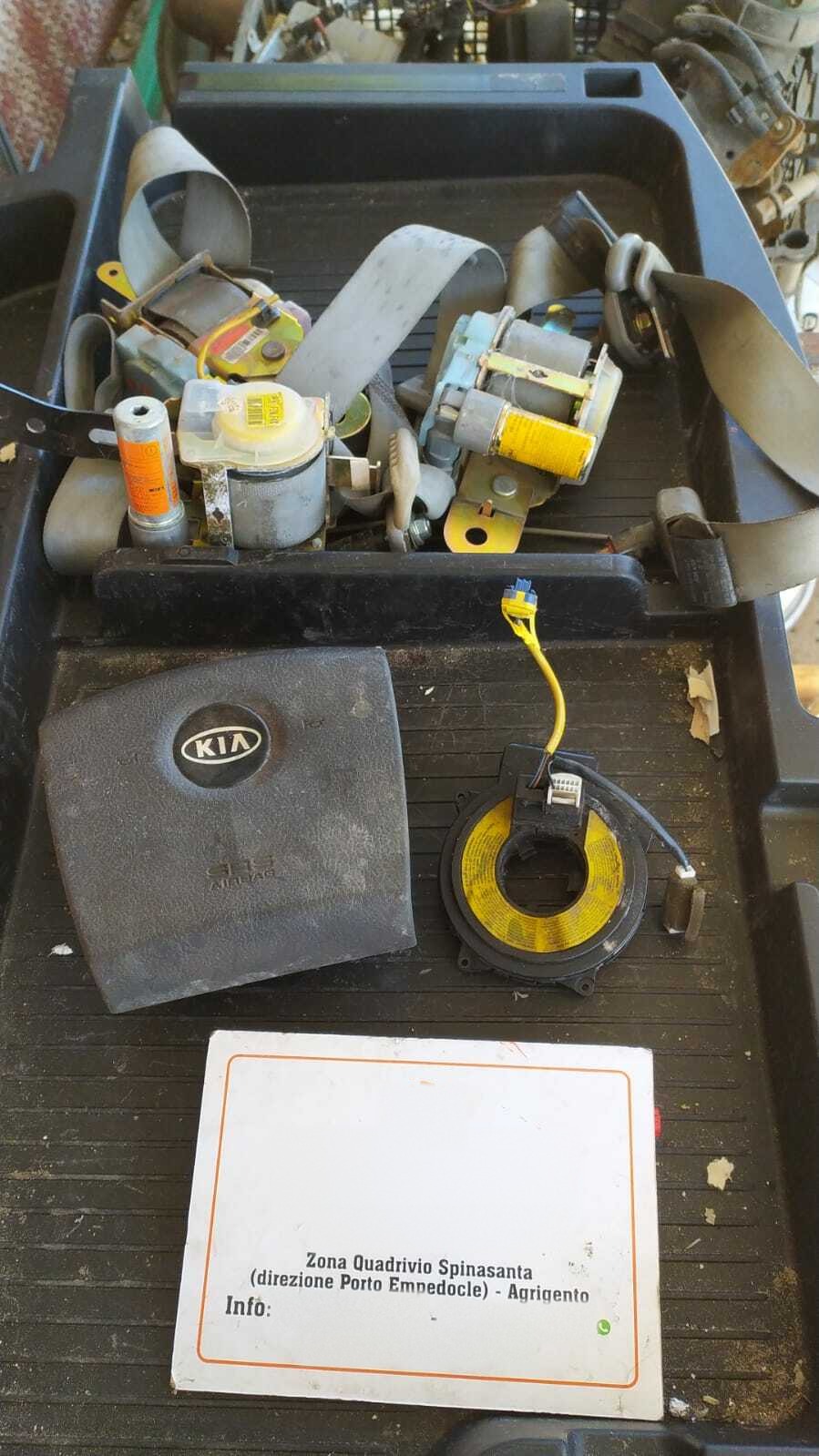 kit airbag 3 cinture sicurezza contatto spiralato - Immagine 1 di 7