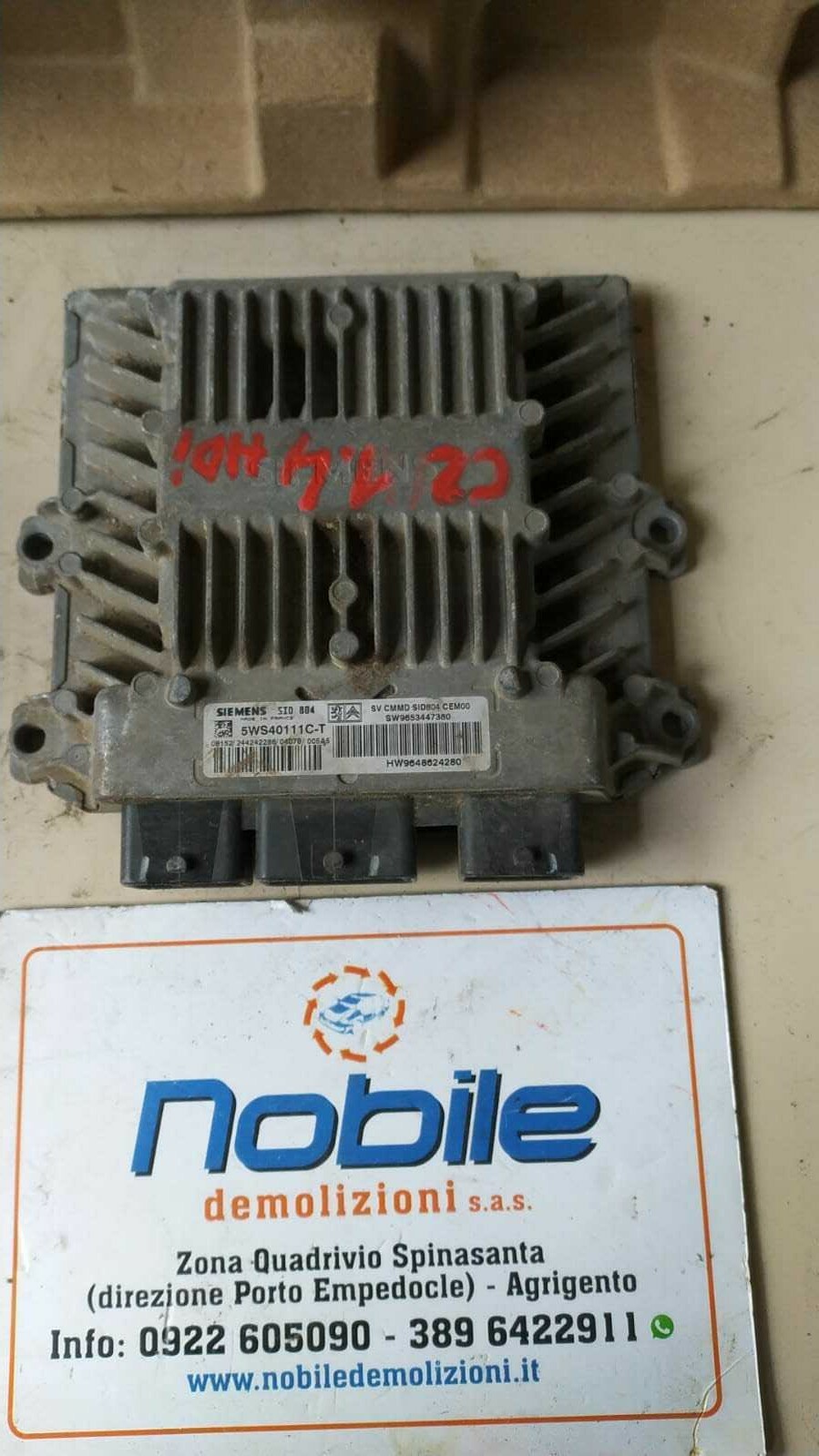 Centralina Iniezione (Citroen) 5WS40111CT Usato