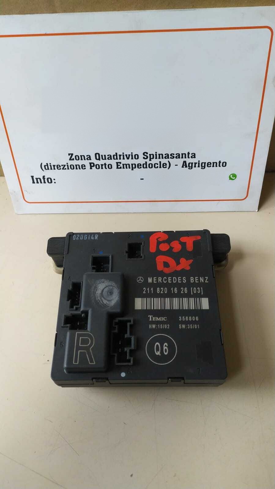 Centralina Porta Posteriore Destra - Immagine 1 di 2