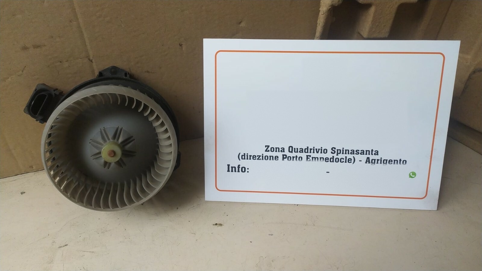 ventola riscaldamento interno abitacolo - Immagine 1 di 3