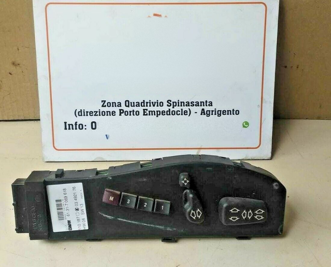 interruttore regolazione sedile destro - Immagine 1 di 4
