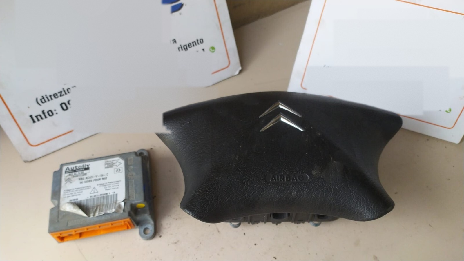 centralina airbag + airbag anteriore sinistro - Immagine 1 di 4