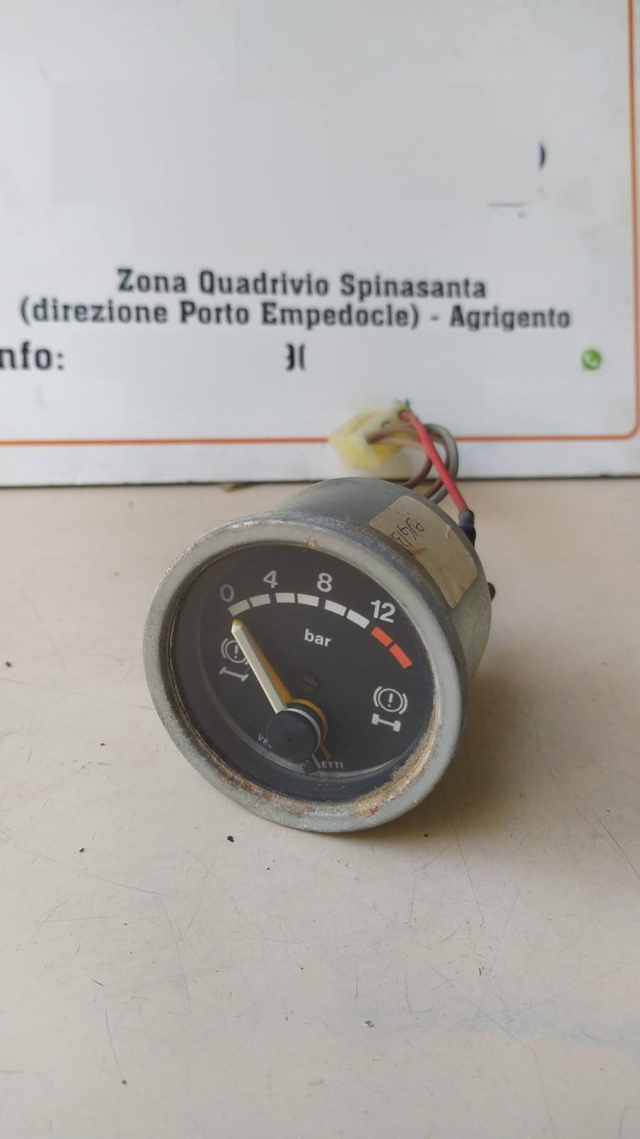 Manometro Indicatore Pressione Aria Iveco EUROCARGO (91>06/03<) Usato