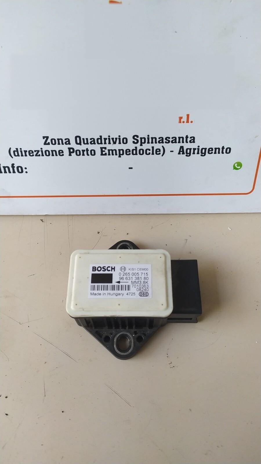 Sensore controllo stabilità ESP - Immagine 1 di 2