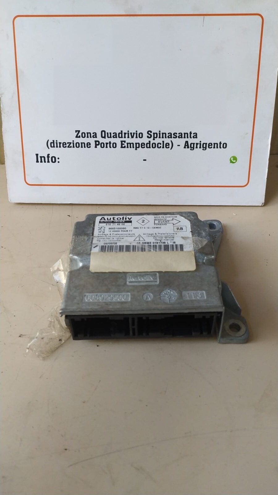 Centralina comando airbag - Immagine 1 di 3