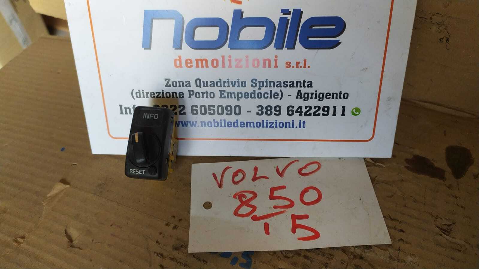 Pulsante Interruttore Info Reset Computer Bordo (Volvo) 9128543 Usato