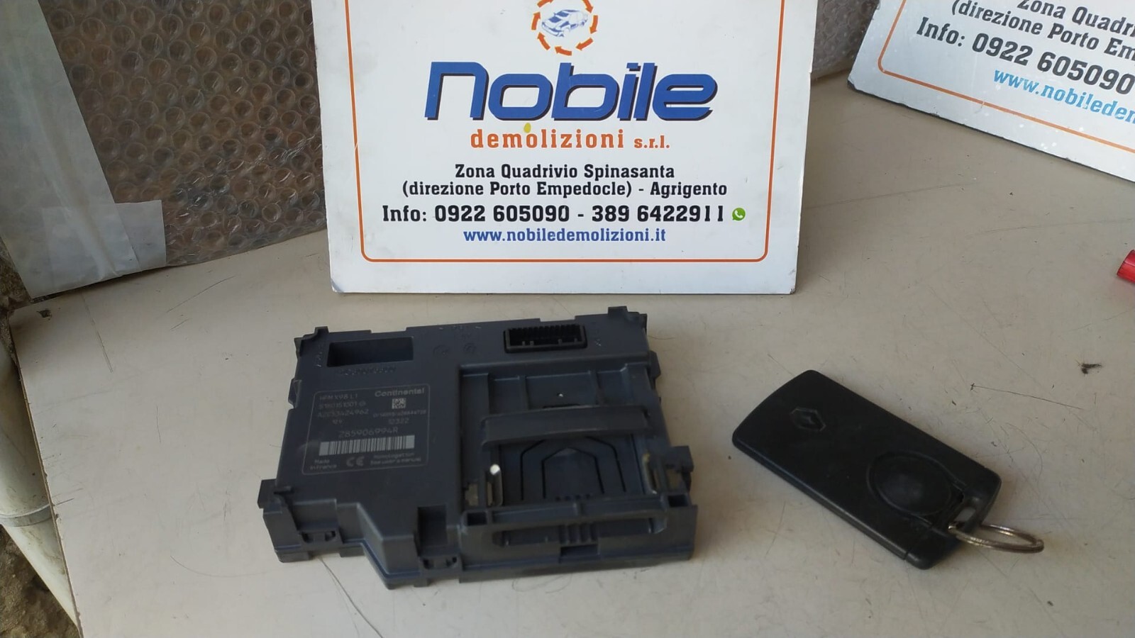 Lettore Chiave Centralina Accensione (Renault) A2C30075500 Usato