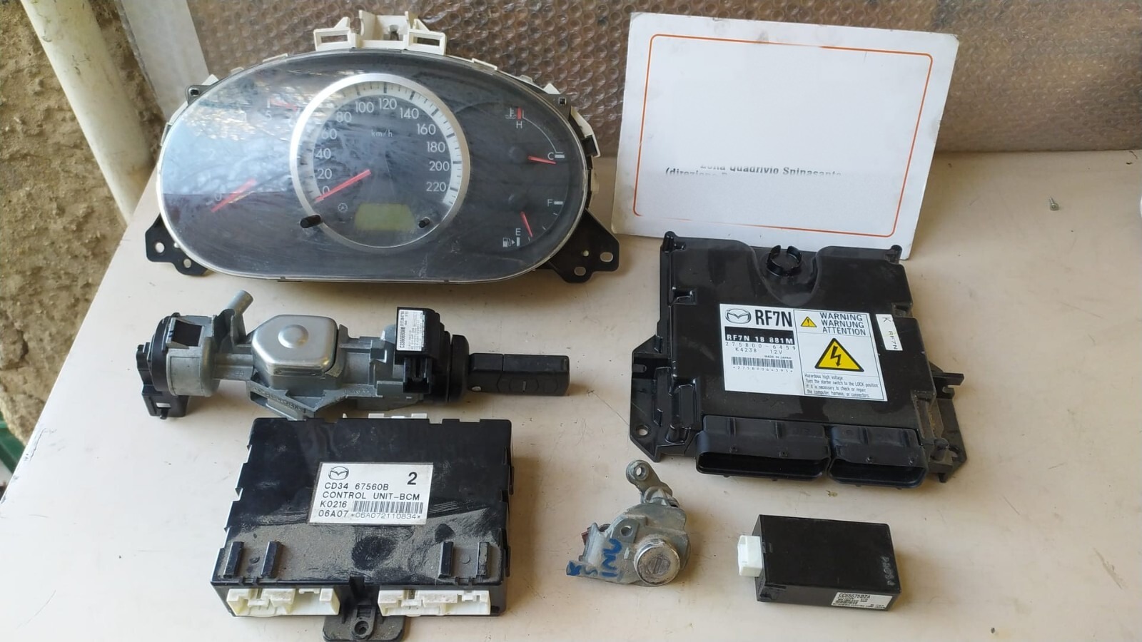 Kit Accensione Completo Mazda Mazda 5 1a Serie (07/05>10/10<) 2758006459 2758006459,CD3467560B Usato