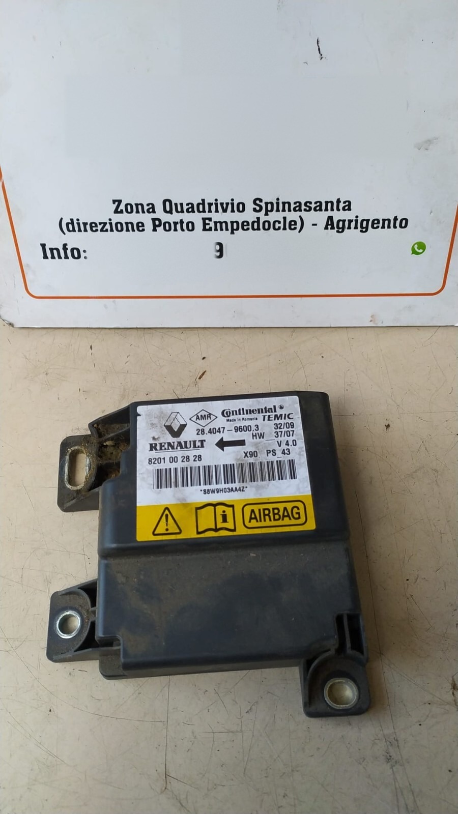 Centralina comando airbag - Immagine 1 di 2