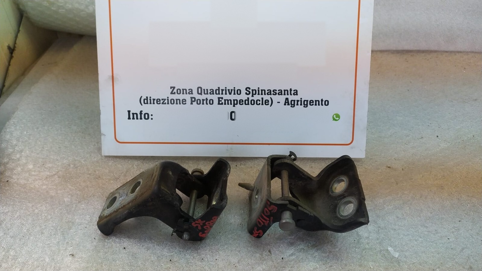 serie cerniere porta ant. sinistro - Immagine 1 di 3