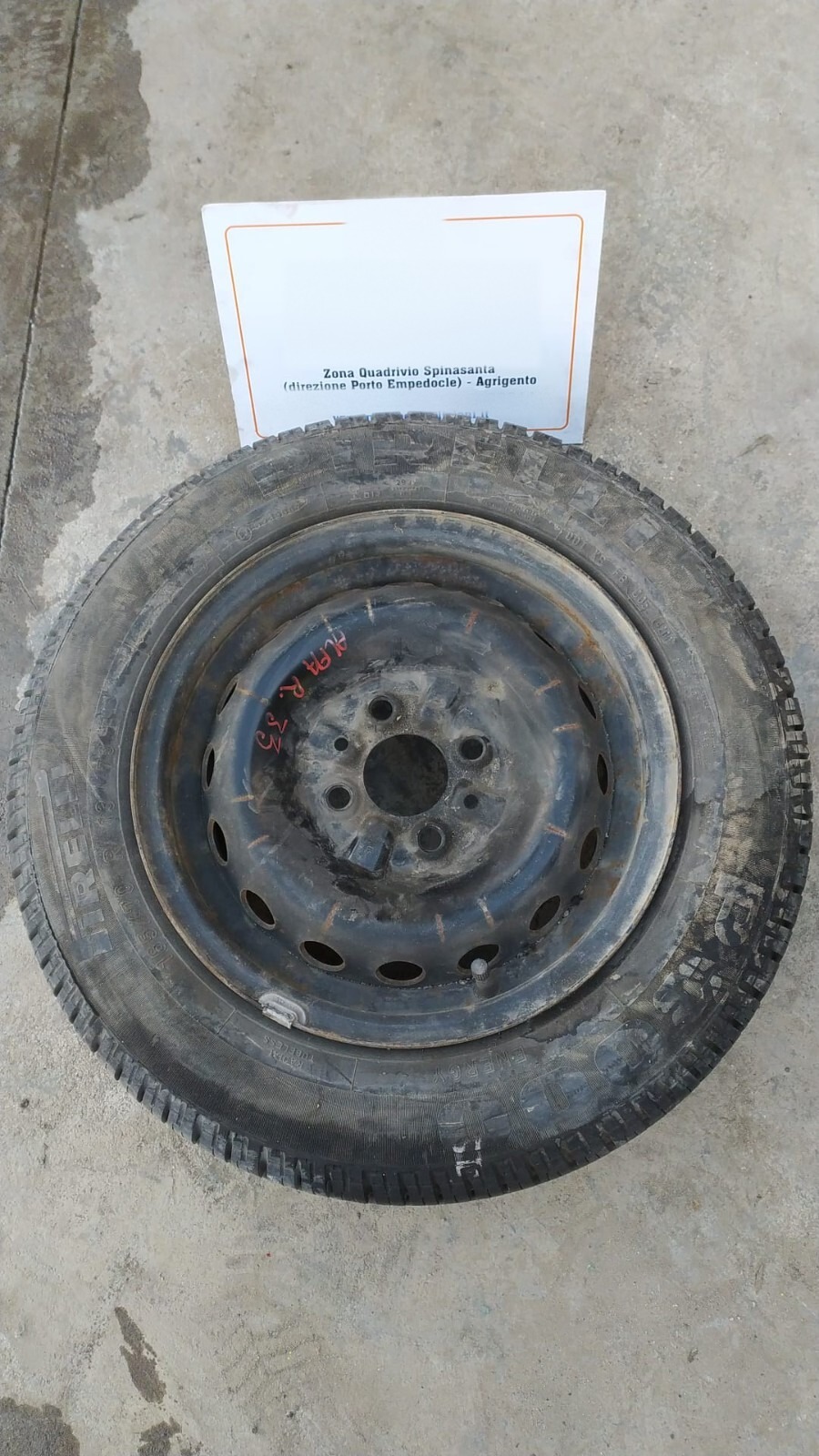 cerchio in ferro raggio 13 r13 no pneumatico - Immagine 1 di 4